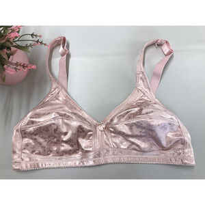 ROSE Intimates Women's Bra 42B Unlined Seamless Wireless Support Shiny Smooth